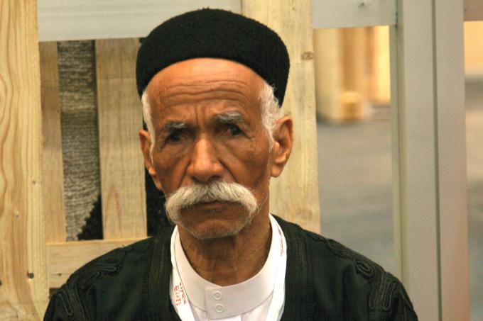 A date farmer from Al Jufrah at the 2010 Salone del Gusto