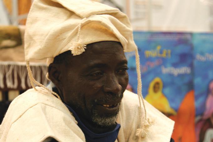 Seydou Kene from the Dogon Some Presidium in Mali at the 2010 Salone del Gusto
