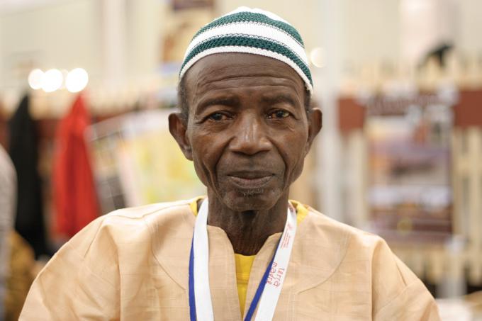 A beekeeper from Sierra Leone at the 2010 Salone del Gusto